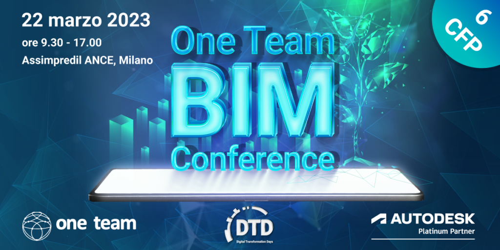 L’undicesima edizione di One Team BIM Conference riparte da “sostenibilità, innovazione e normativa”